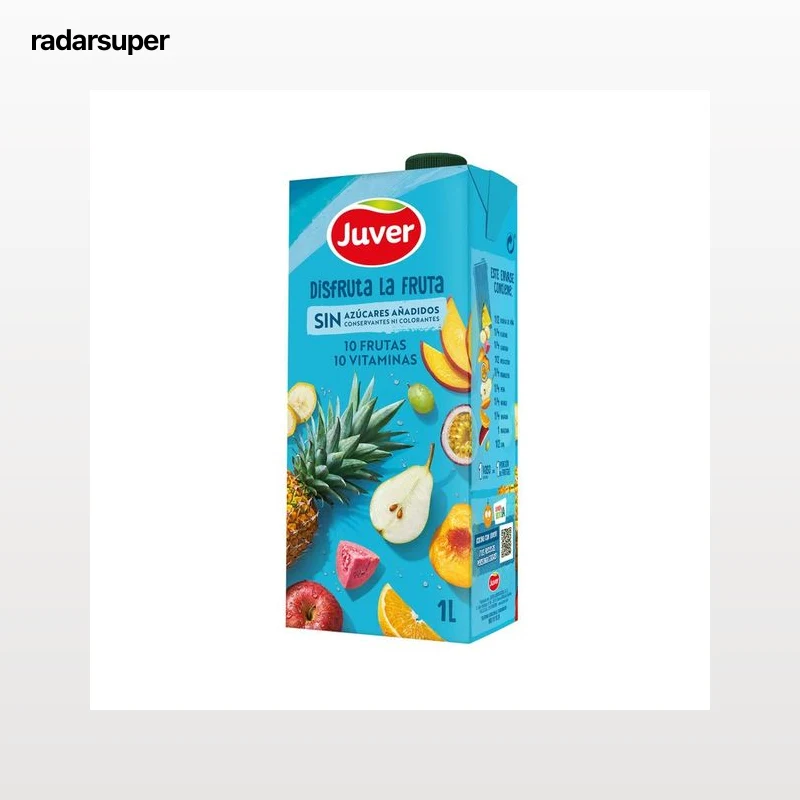 JUVER Néctar sin azúcar añadido de frutas 1 l.