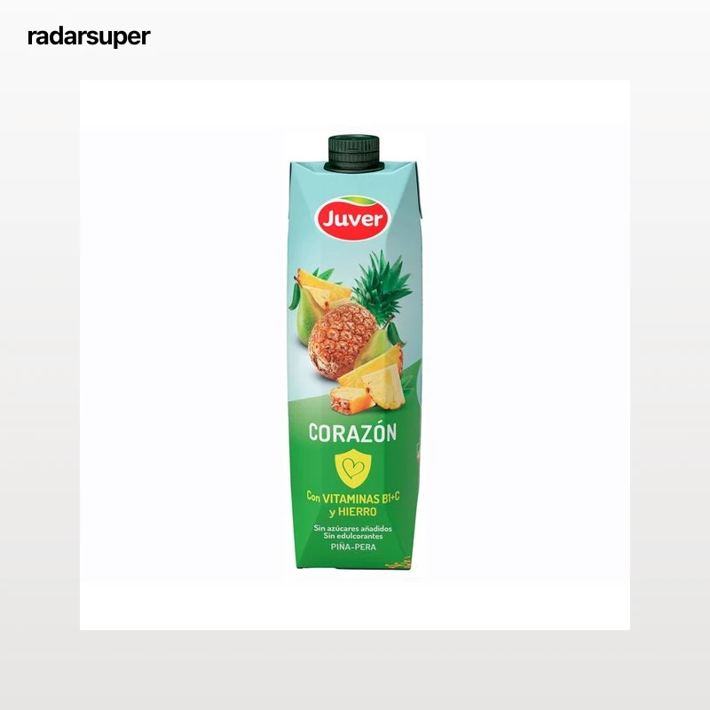 JUVER Zumo corazón piña y pera 1 l.