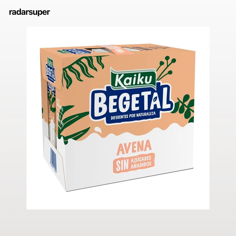 KAIKU Bebida de avena sin azúcares añadidos Begetal 6 x 1 l.