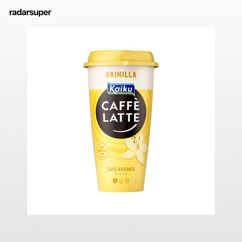 KAIKU Bebida de café Arábica de Guatemala con un toque de vainilla exótica Caffe latte 230 ml.