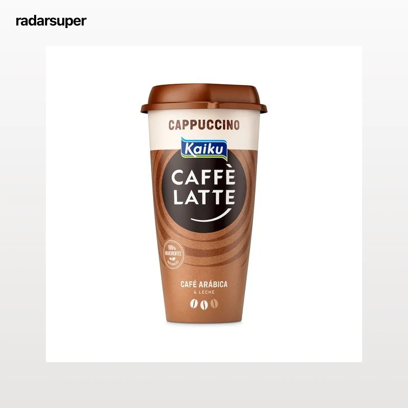 KAIKU Bebida de café Arábica de Nicaragua y Honduras, con un toque de cacao Caffe latte capuccino 230 ml.