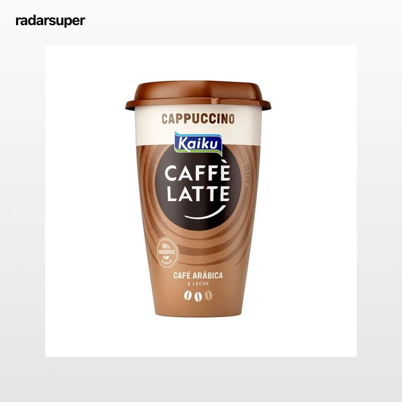 KAIKU Bebida de café Arábica de Nicaragua y Honduras, con un toque de cacao (cappuccino) Caffé latte Mr. big 370 ml.
