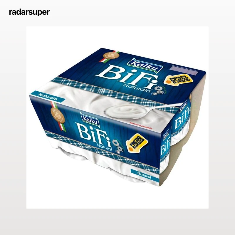 KAIKU Bífidus con sabor natural Bifiactivium 4 x 125 g.