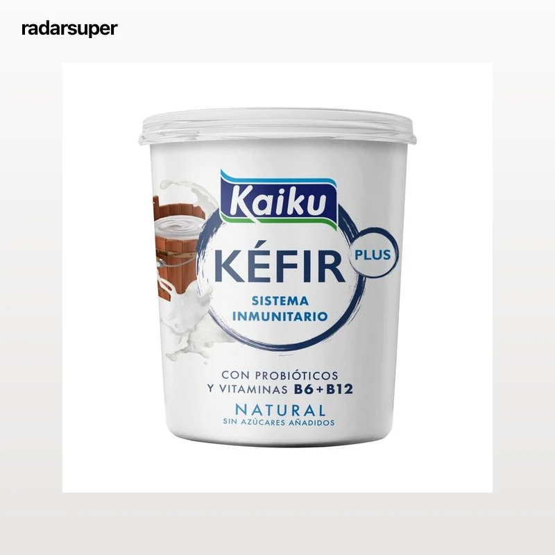 KAIKU Kéfir natural con probióticos y vitaminas B6 y B12 Plus 350 g.