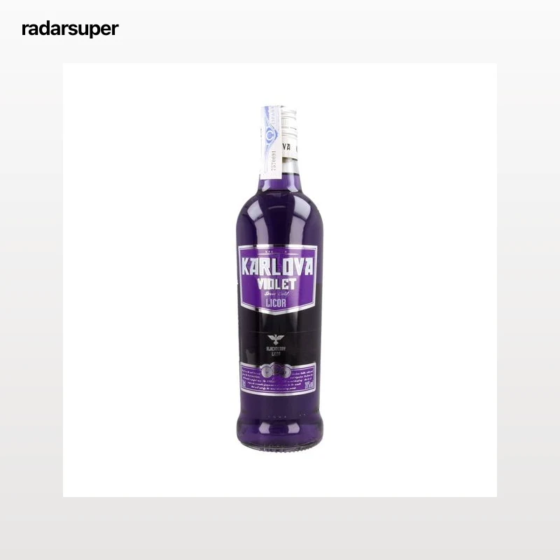 KARLOVA Violet Bebida espirituosa de vodka con sabor a moras botella de 70 cl.