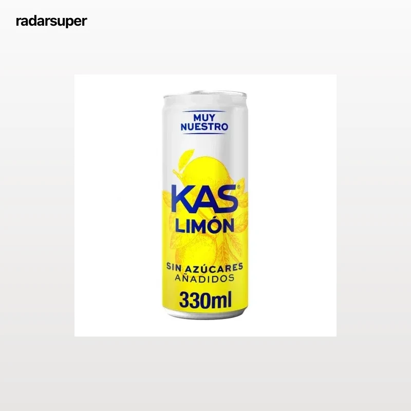 Kas de limón sin azúcares añadidos lata 33 cl.