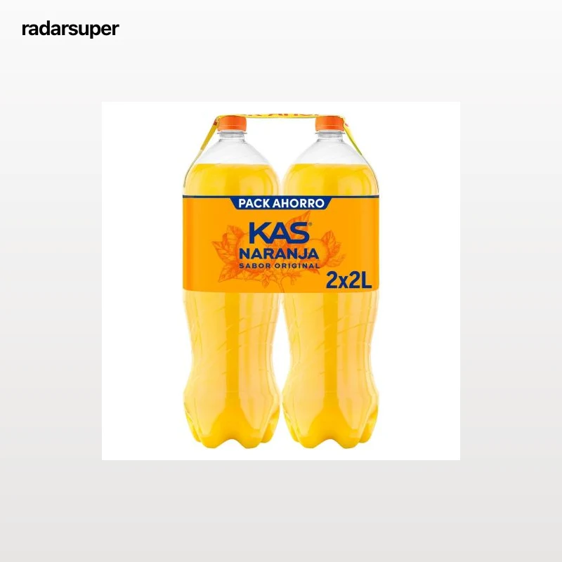 Kas de naranja pack 2 botellas 2 l.