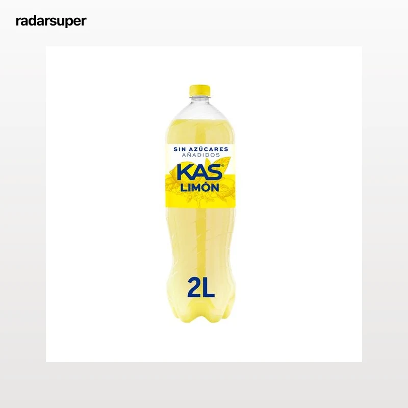 KAS Refresco de limón Zero, sin azúcares añadidos botella de 2 l.
