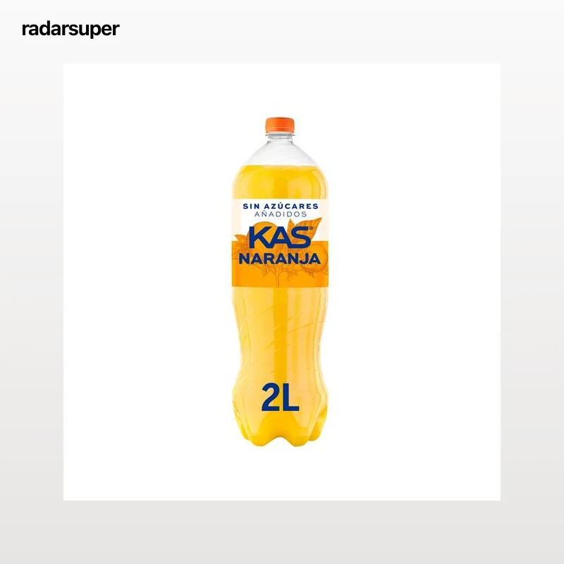 KAS ZERO Refresco de naranja sin azúcares añadidos 2 l.