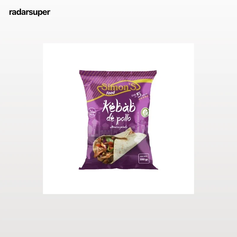 Kebab de pollo Simon's Food sin gluten 350 g.