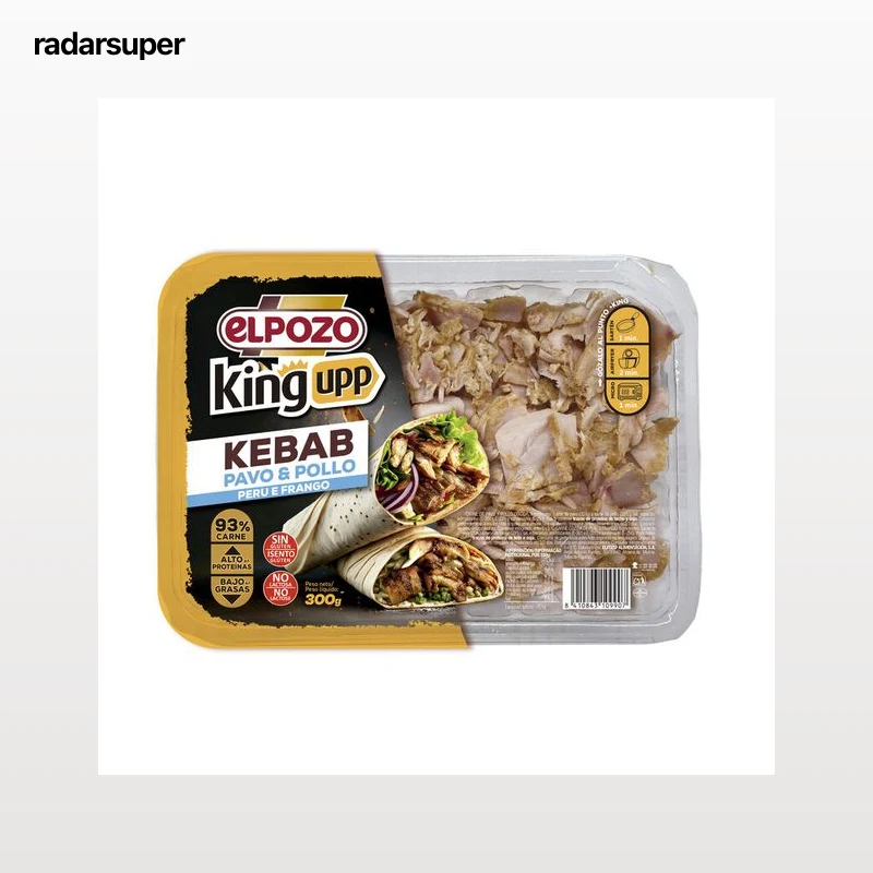 Kebab king upp Elpozo 300 gr pavo-pollo