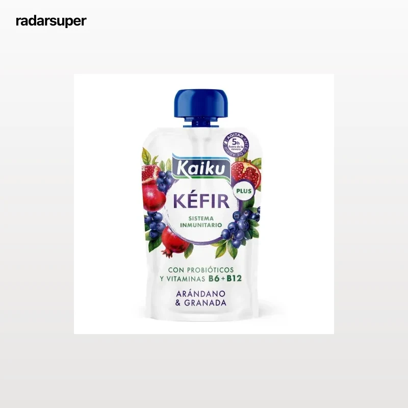 Kéfir arándano & granada Kaiku sin gluten 110 g.