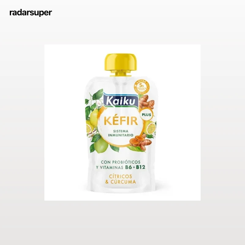 Kéfir cítricos & cúrcuma Kaiku sin gluten 110 g.