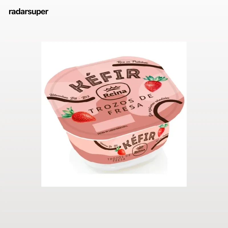 Kéfir con fresa Reina 180 g.
