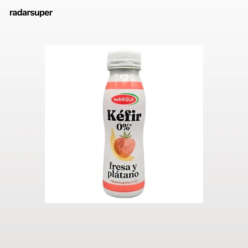 Kéfir de fresa y plátano Margui 250 g.