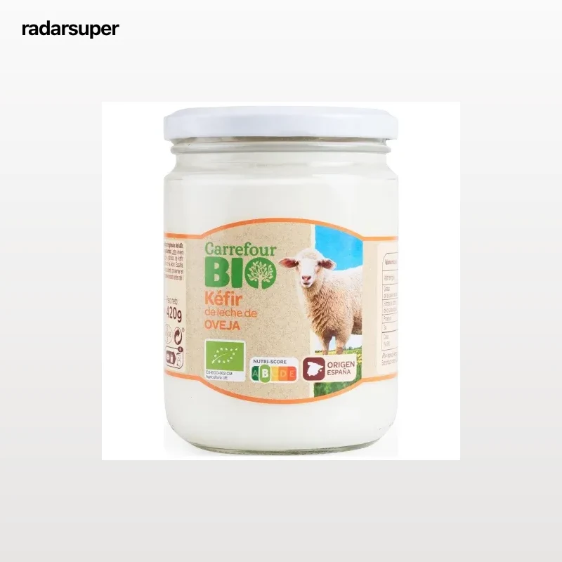 Kéfir de leche de oveja ecológico Carrefour Bio 420 g.