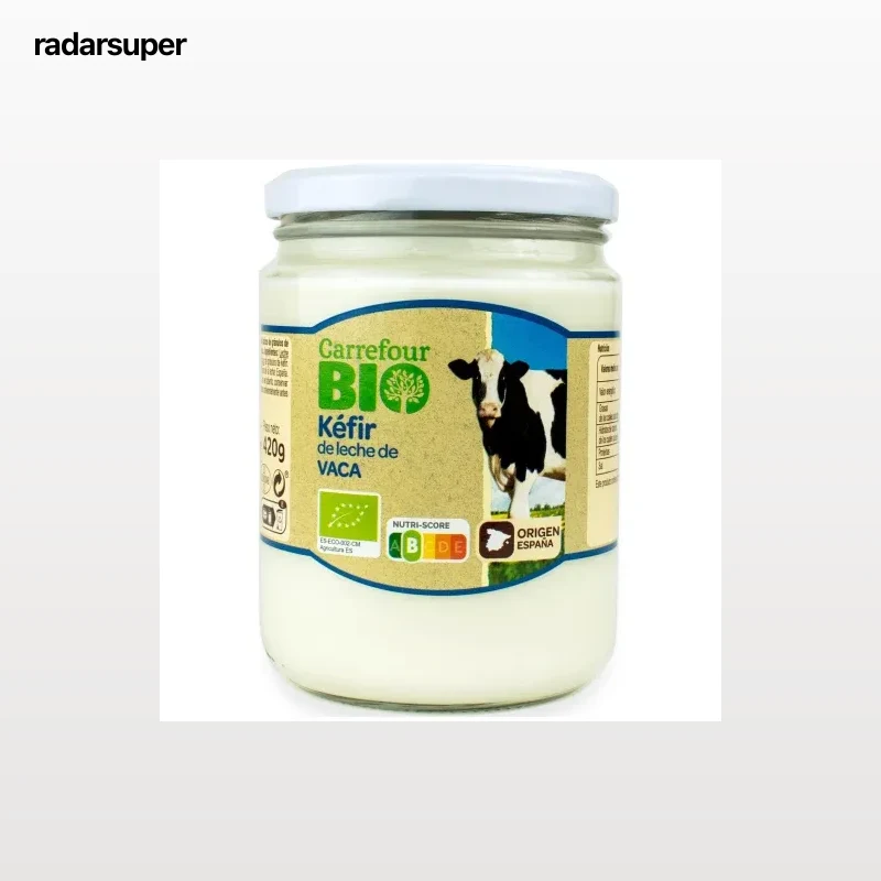 Kéfir de leche de vaca ecológico Carrefour Bio 420 g.