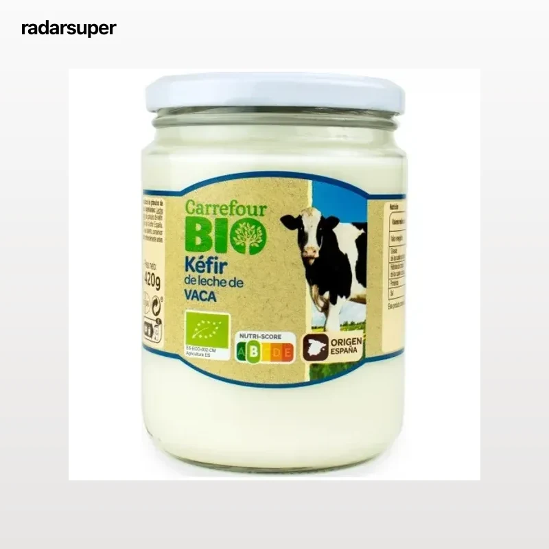 Kéfir de leche de vaca ecológico Carrefour Bio 420 g.