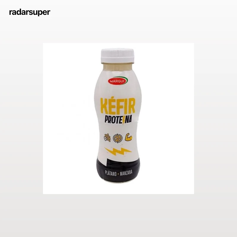 Kéfir de plátano y manzana Margui 300 g.