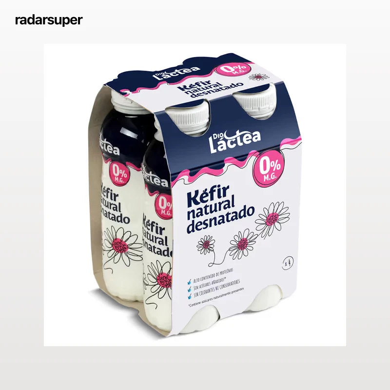 Kéfir natural desnatado Dia Láctea 4 x 180 g