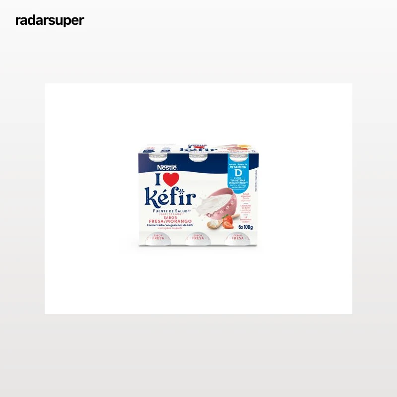 KEFIR NESTLÉ MORANGO 6X100G