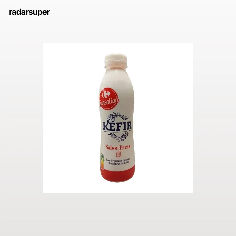 Kéfir sabor fresa Carrefour Sensation 500 g.