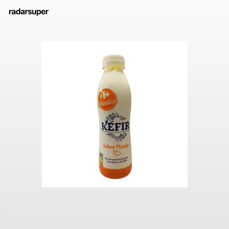 Kéfir sabor mango Carrefour Sensation 500 g.