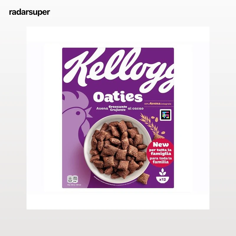 KELLOGG"S Cereales de avena oaties chocolate 360 gr.