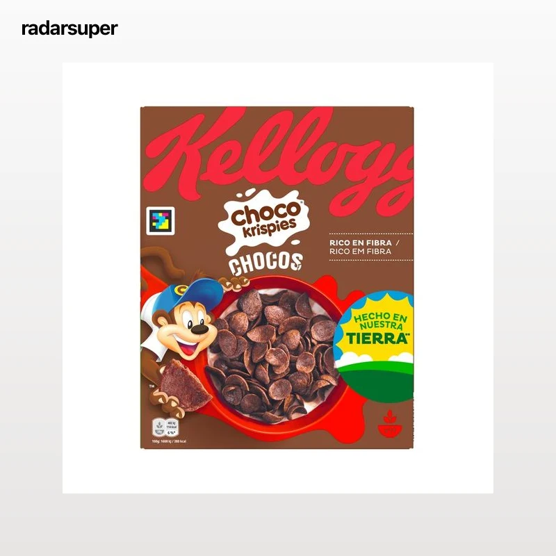 KELLOGG"S Choco krispies Cereales con sabor a chocolate enriquecidos en vitaminas y hierro 330 g.