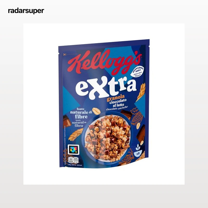 KELLOGG"S EXTRA Muesli crujiente chocolate con leche 375 g.