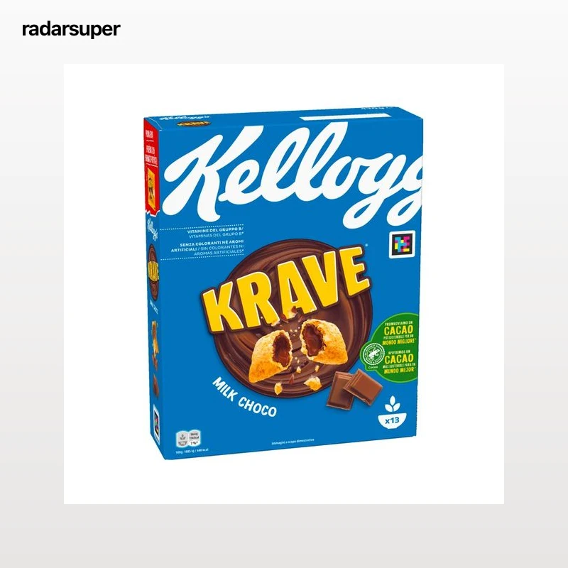 KELLOGG"S krave  Cereales rellenos de chocolate con leche  410 g.