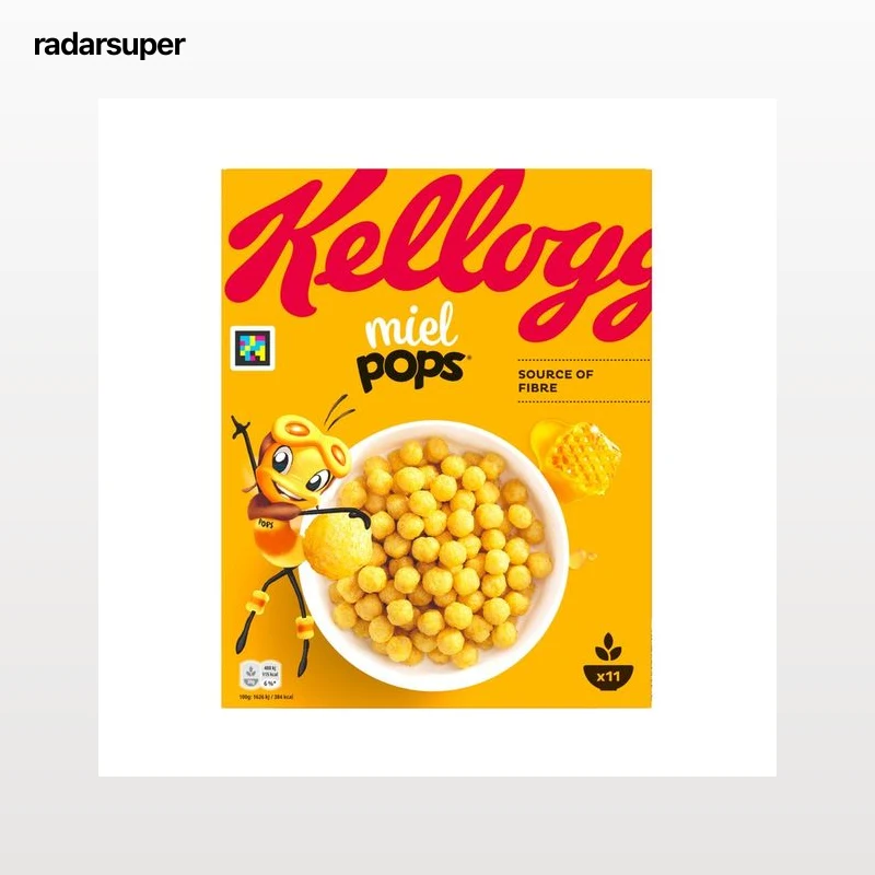 KELLOGG"S Miel Pops Cereales de maíz con miel 330 g.