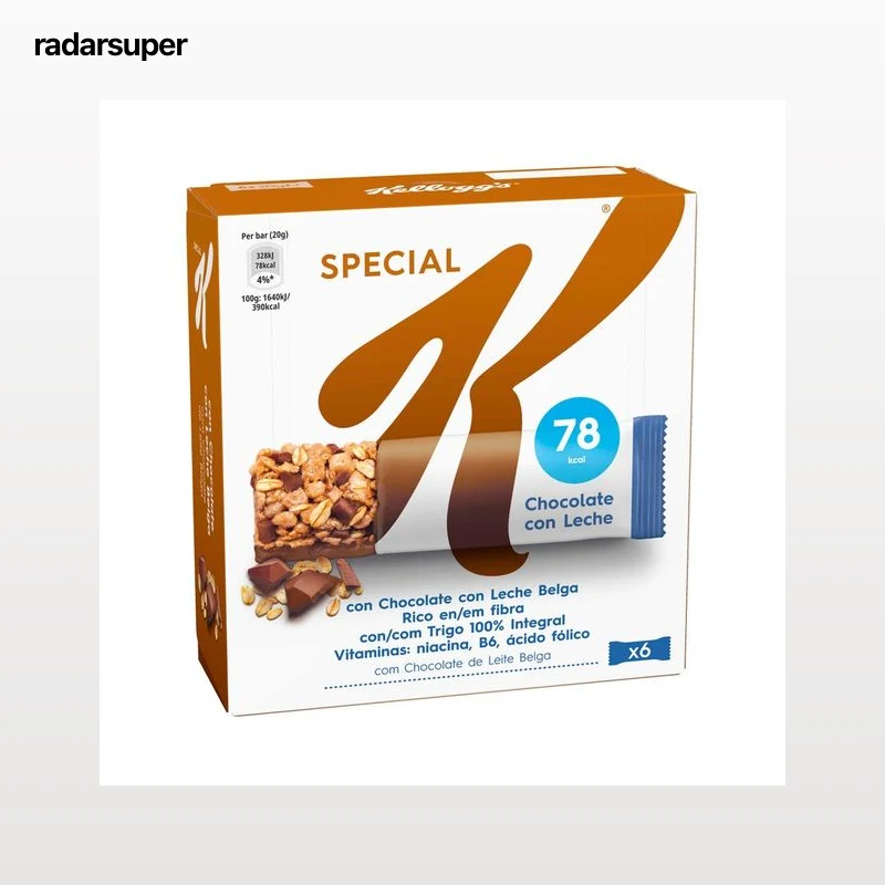 KELLOGG"S Special K  Barritas de cereales con chocolate con leche pack 6 uds. x 20 g.