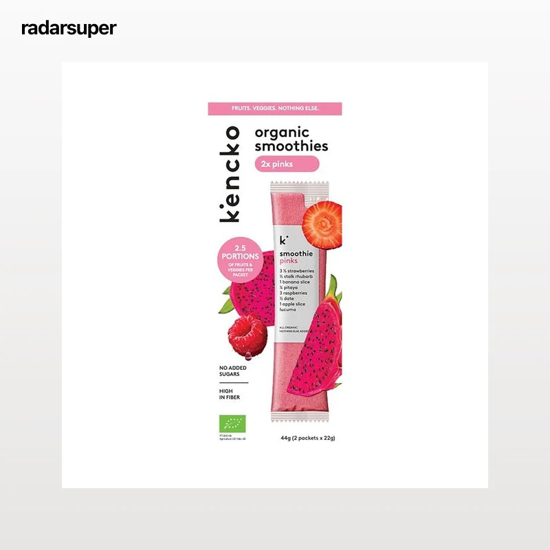 KENCKO Smoothie pink Preparado para batido de frutas ecológicas y lucuma en polvo 2 x 22 g.