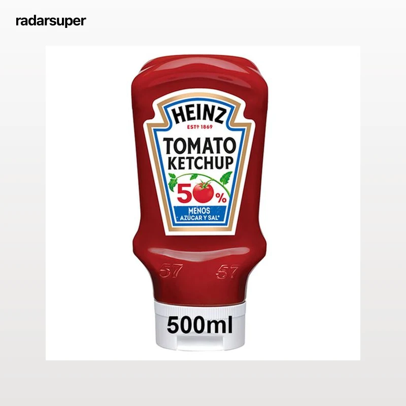Ketchup -50% azúcar Heinz 550g