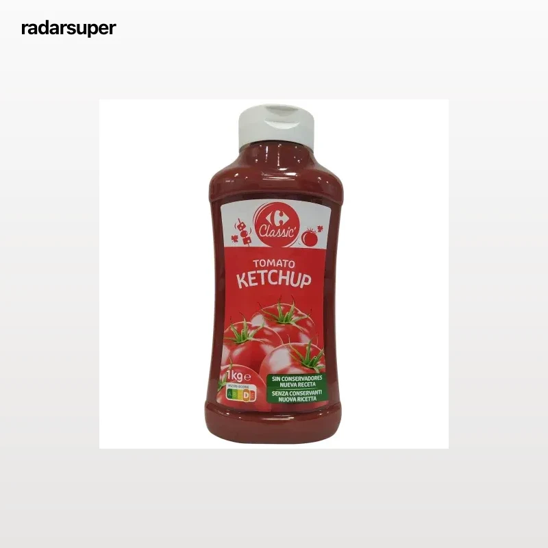 Kétchup Classic Carrefour envase 1 kg.