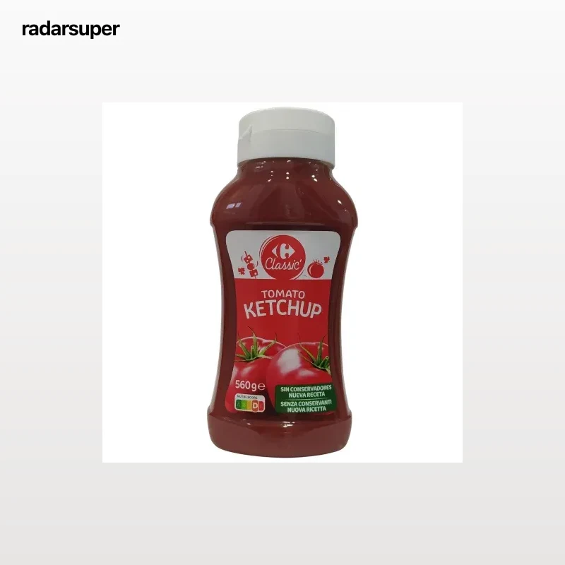 Kétchup Classic Carrefour envase 560 g.