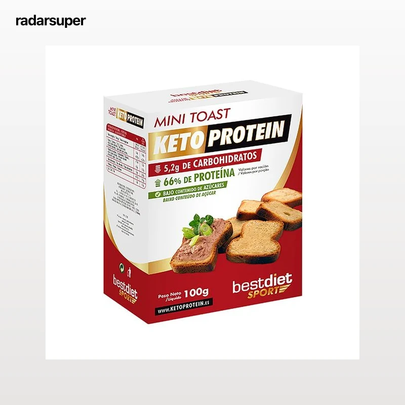 KETOPROTEIN Mini tostas con extra de proteínas KETOPROTEIN 100 g.