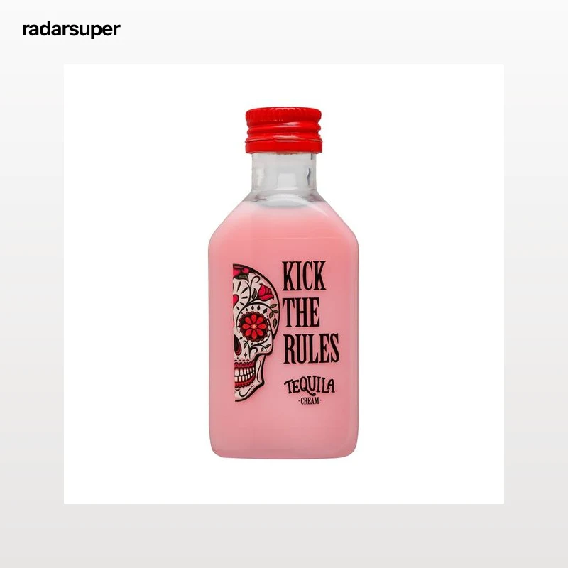 KICK THE RULES Crema de licor de fresa con un toque de tequila botella 5 cl.