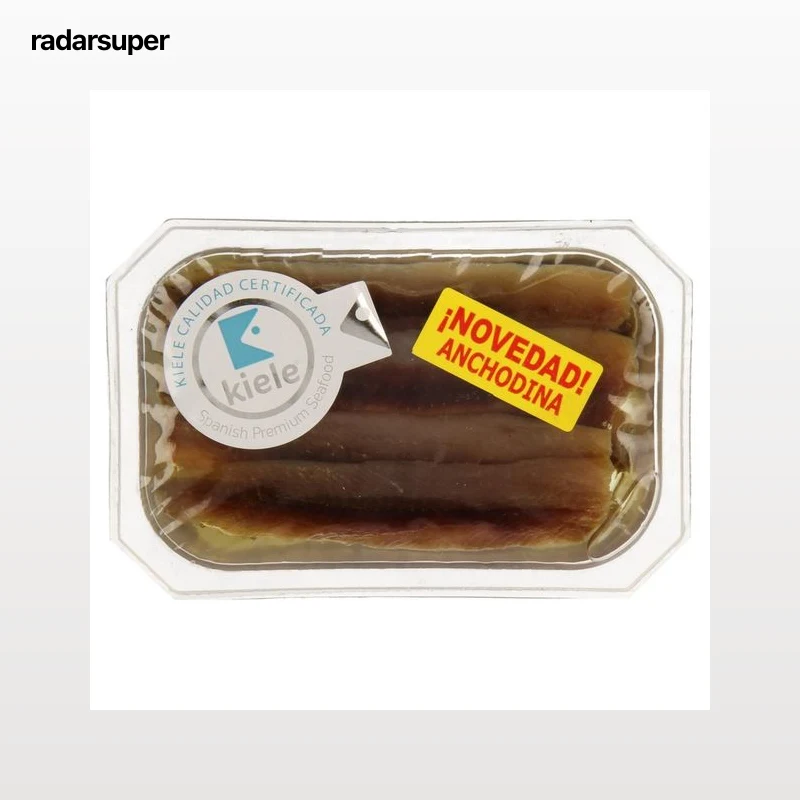 KIELE Filletes de sardina anchoada en salazón,anchodina KIELE 100 g.