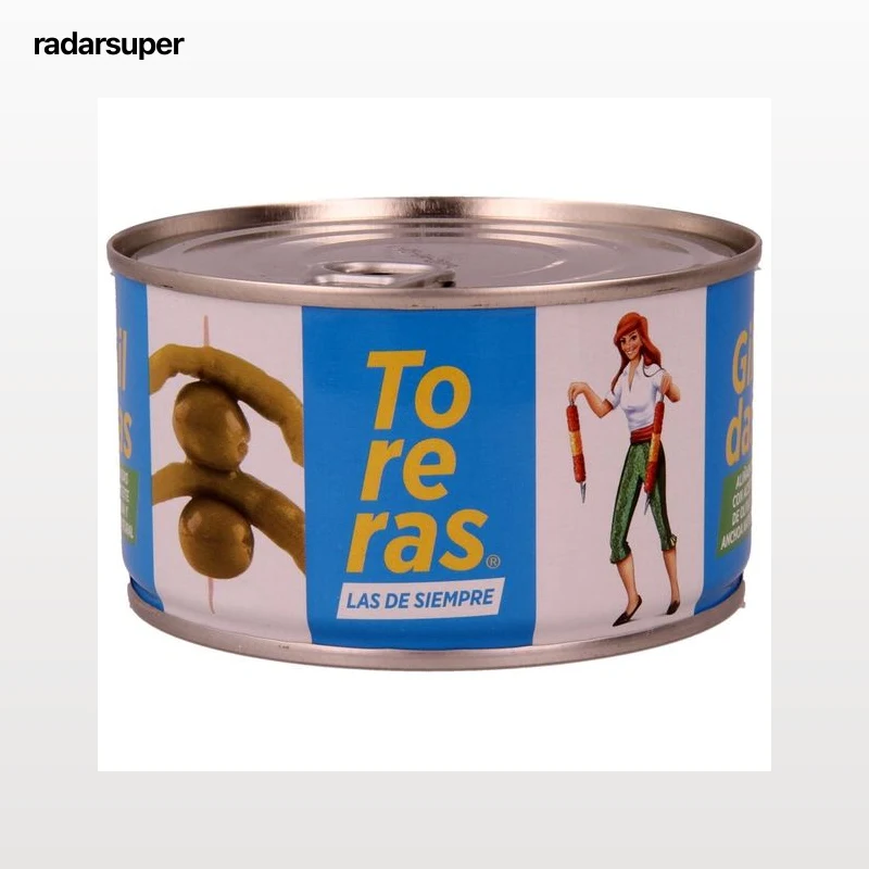 KIMBO Gildas aliñadas con aceite de oliva y anchoa 95 g.