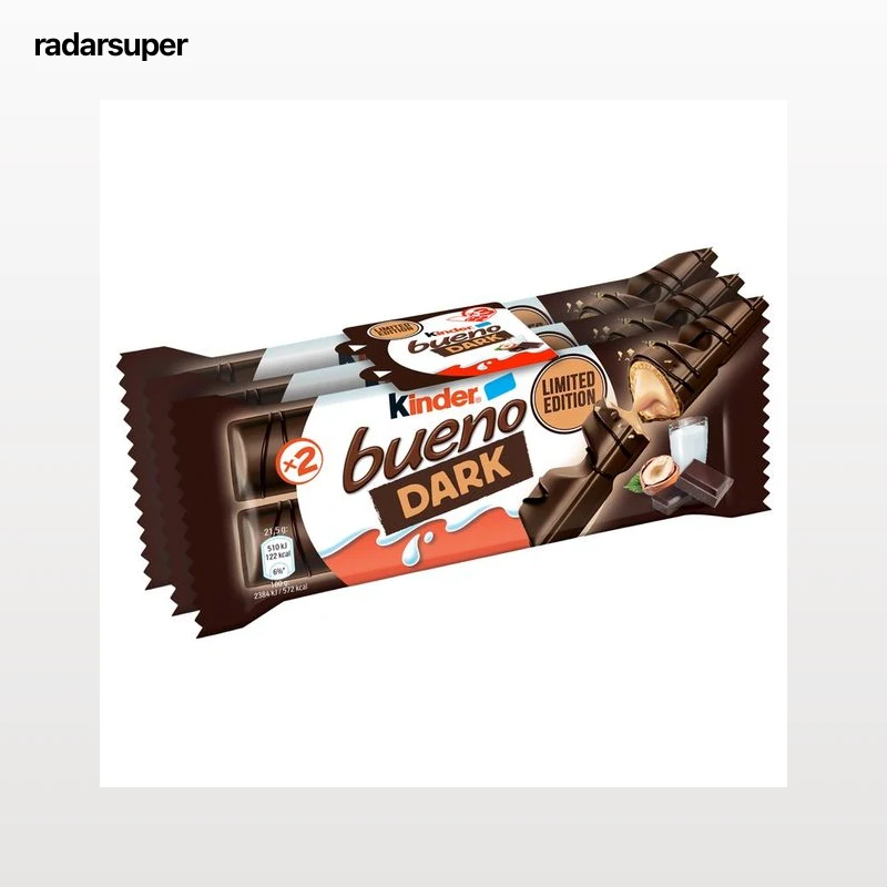 KINDER Bueno Barrita de chocolate negro 2x3 uds. 129 g.