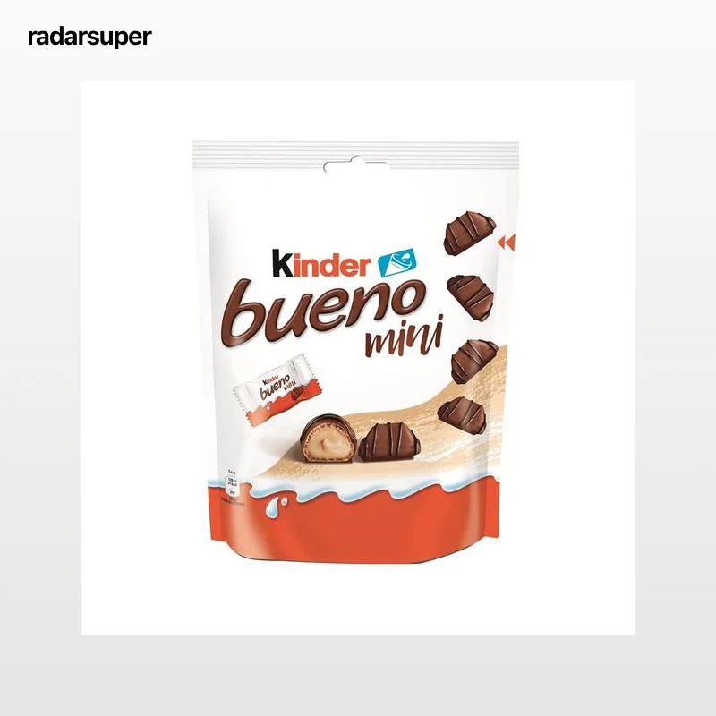 KINDER Bueno Mini barritas de chocolate con relleno cremoso de leche y avellanas 108 g.