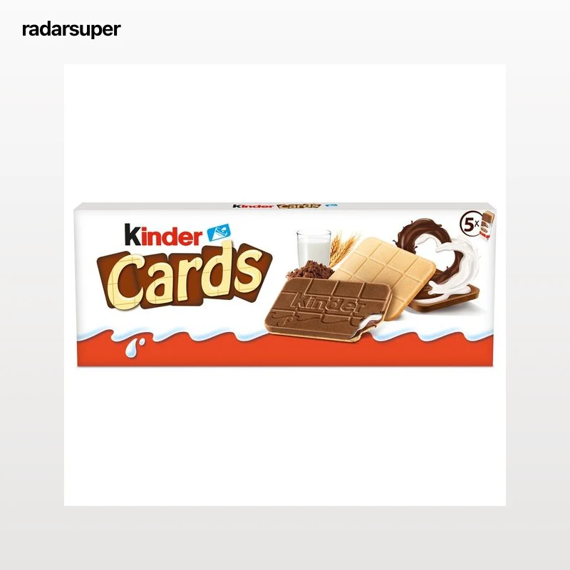 KINDER Cards Galletas rellenas de cacao 10 uds. 128 g.