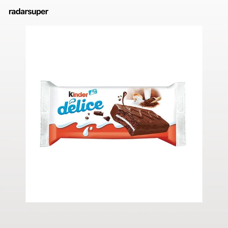 KINDER DÉLICE Bizcocho de chocolate relleno de crema de leche 1 ud. 39 g.