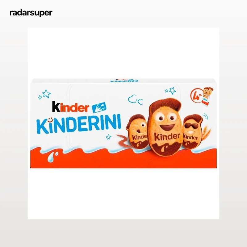 KINDER Kinderini. Galletas con leche y cacao - 100g.