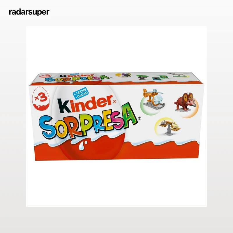 KINDER Sorpresa Huevos de chocolate con leche pack de 3 uds. 20 g.
