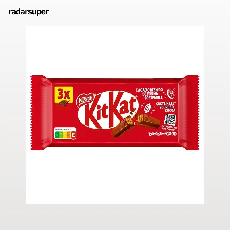 KIT KAT Barritas de chocolate con leche 3 uds. 41,5 g.