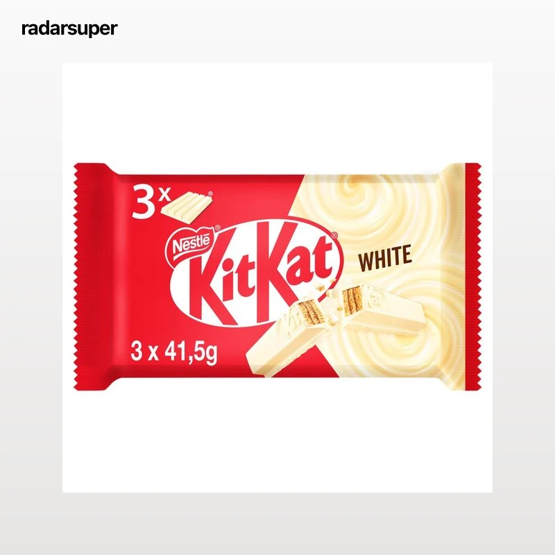 KIT KAT Barritas de galleta cubiertas de chocolate blanco 3 uds. 41,5 g.