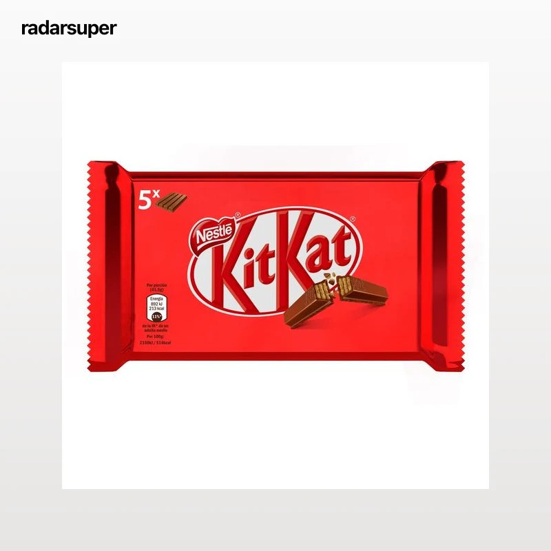 KIT KAT Barritas de galleta cubiertas de chocolate pack de 5 uds. 41,5 g.